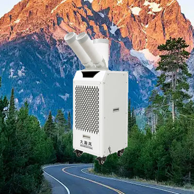 Bom preço. Refrigerador de ar móvel compacto e potente, com potência de arrefecimento de 2,7 kW e fluxo de ar de 400 m3/h, com aberturas rotativas removíveis de 360° Em linha